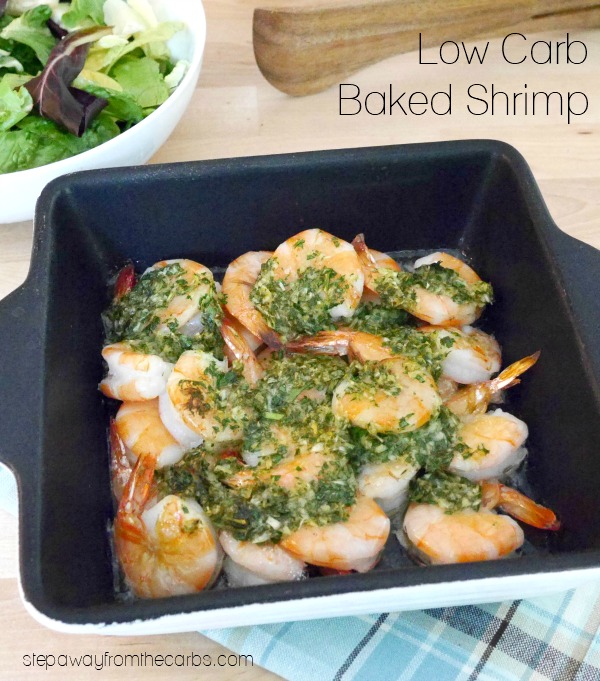 Low Carb Baked Shrimp - a super easy fragrant seafood recipe