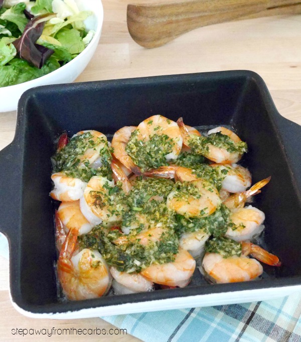 Low Carb Baked Shrimp - a super easy fragrant seafood recipe