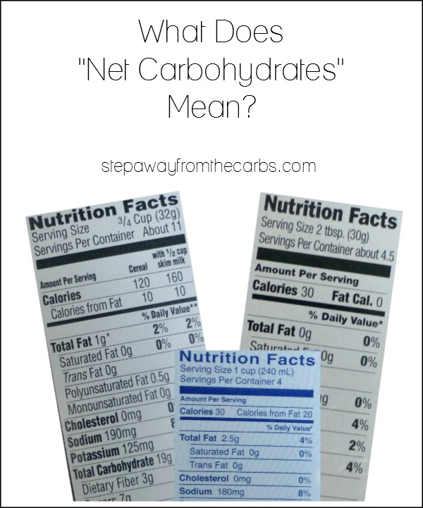 What Does Net Carbohydrates Mean? - an explanation that every low-carber needs to know