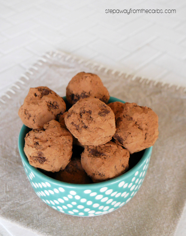 Low Carb Chocolate Truffles - a deliciously rich sweet treat that's sugar-free and keto friendly!
