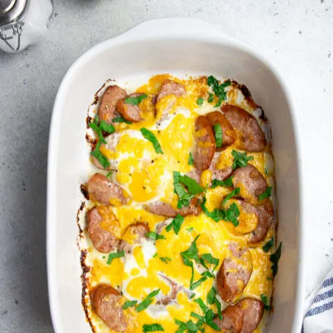 Low Carb Egg and Sausage Bake