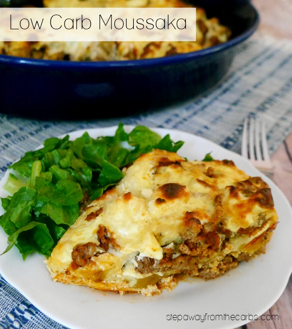 Low Carb Moussaka - a delicious version of the classic Greek dish. LCHF recipe.