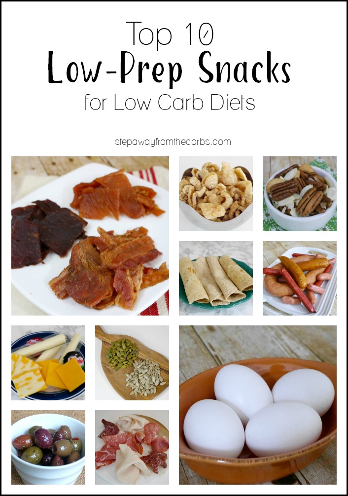 Top 10 Low-Prep Snacks for Low Carb Diets - perfect for on-the-go keto snacking!