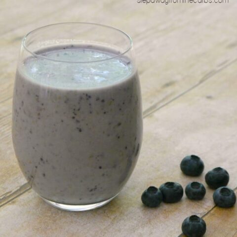 Low Carb Blueberry Protein Power Smoothie
