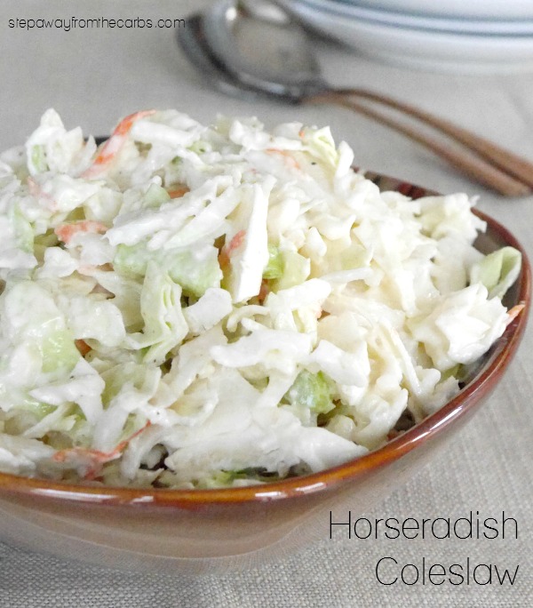 Horseradish Coleslaw - a low carb side dish recipe