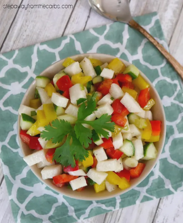 Jicama Salad - a light and refreshing low carb side dish