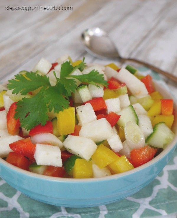 Jicama Salad - a light and refreshing low carb side dish