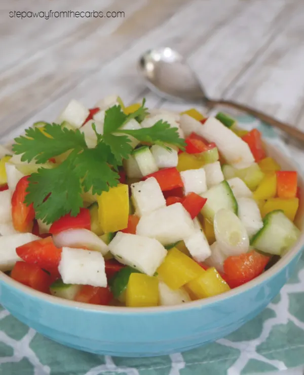 Jicama Salad - a light and refreshing low carb side dish