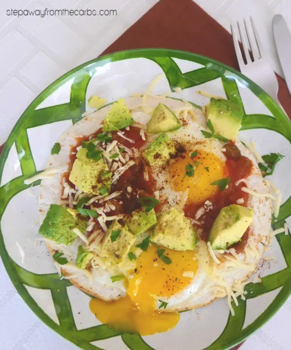 Low Carb Huevos Rancheros - a Mexican-inspired breakfast or brunch recipe