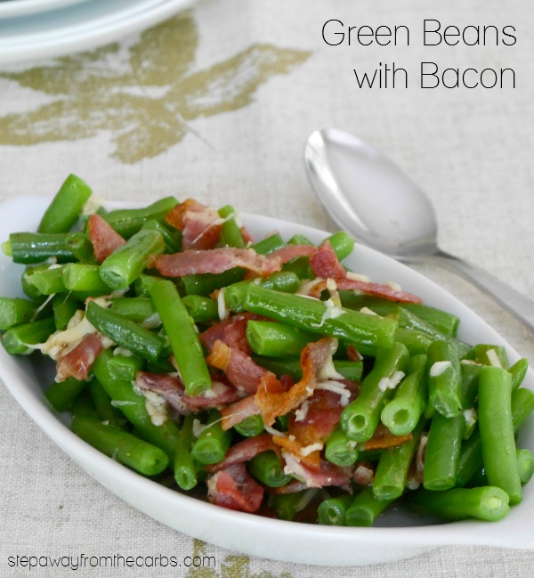 Green Beans with Bacon - a tasty low carb side dish recipe