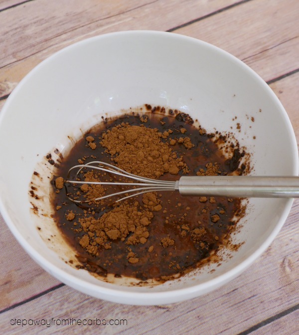 Low Carb Chocolate Sauce - quick sugar free and keto recipe