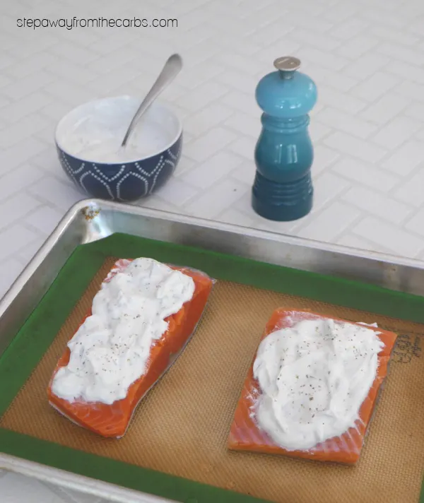 Low Carb Creamy Tarragon Salmon - an easy keto recipe with great flavor!