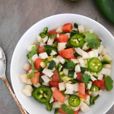 Spicy Watermelon and Jicama Salsa