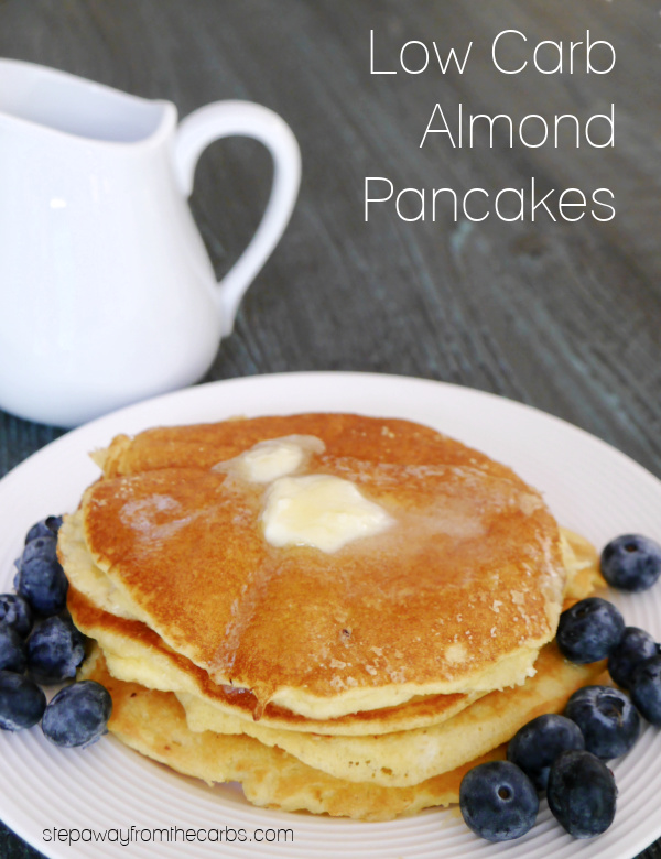 Low Carb Almond Pancakes - a keto-friendly and sugar-free breakfast or brunch recipe!
