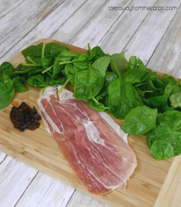 Chicken Breasts with Spinach and Prosciutto - a delicious low carb and keto recipe