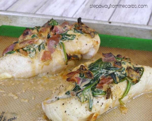 Chicken Breasts with Spinach and Prosciutto - a delicious low carb and keto recipe