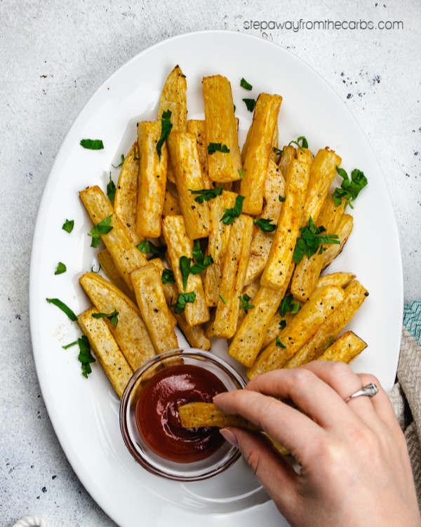 Low Carb Turnip Fries Step Away From The Carbs