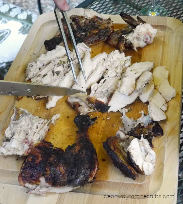Whole Grilled Chicken - summer low carb favorite!