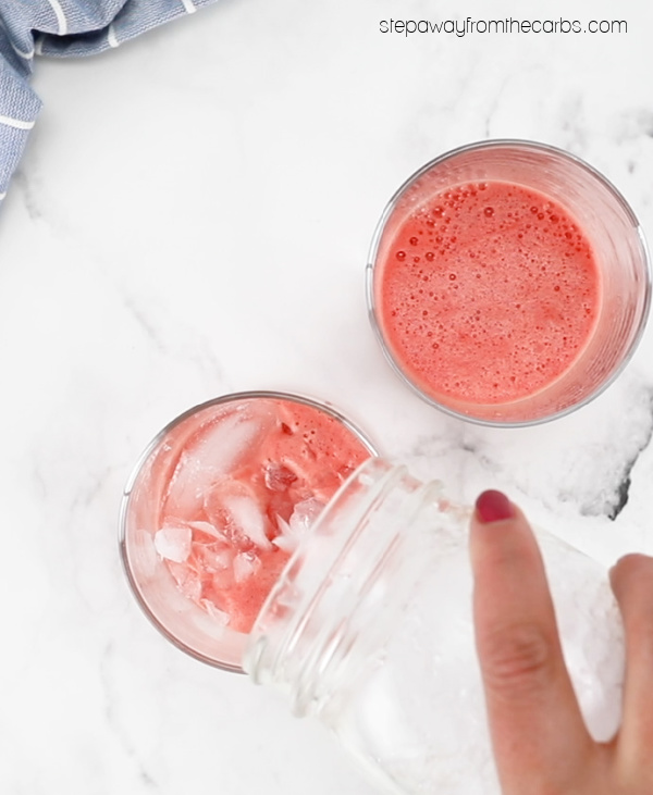 Low Carb Watermelon Cocktail - super refreshing sugar-free recipe with video tutorial