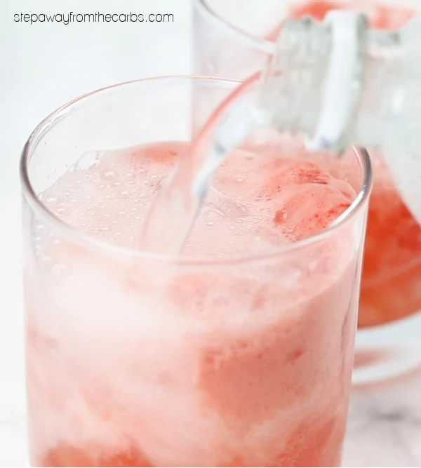 Low Carb Watermelon Cocktail - super refreshing sugar-free recipe with video tutorial