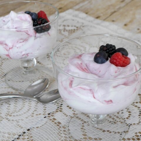 Low Carb Berry Cream Dessert