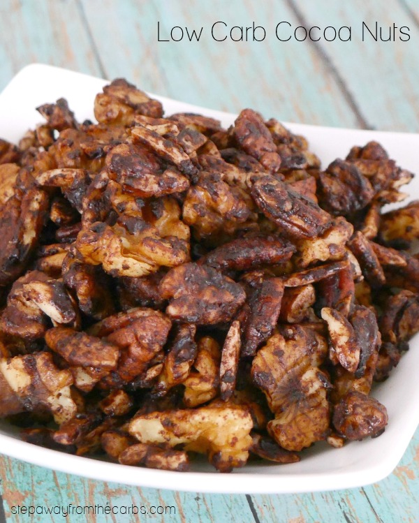 Low Carb Cocoa Nuts - made in the slow cooker - the perfect low carb snack!