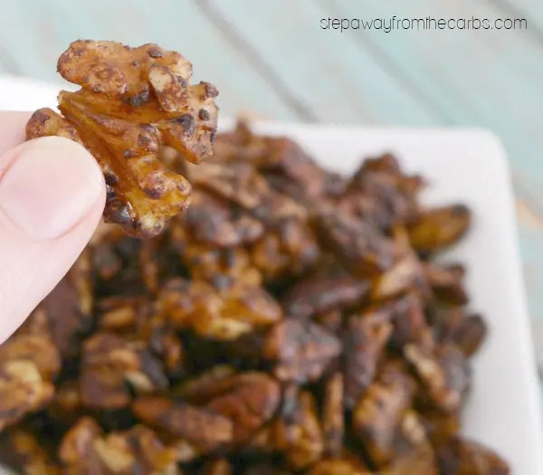 Low Carb Cocoa Nuts - made in the slow cooker - the perfect low carb snack!