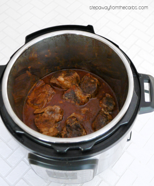 Low Carb Boneless Short Ribs - prepared in the slow cooker or Instant Pot