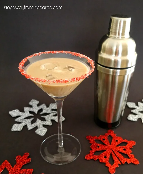 Low-Carb Chocolate Peppermint Cocktail