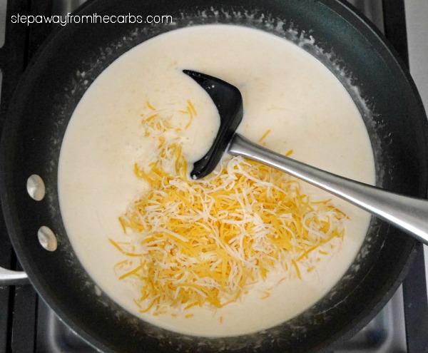 Low Carb Cheese Soup with Jalapeños - a spicy and filling LCHF recipe