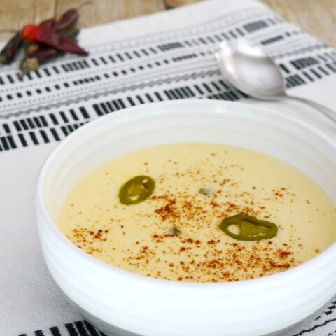 Low Carb Cheese Soup with Jalapeños