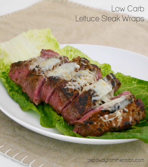 Low Carb Lettuce Steak Wraps with Cheese. The perfect low carb lunch!