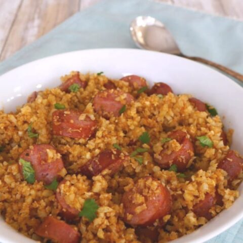 Sausage and Cauliflower Rice Pilaf