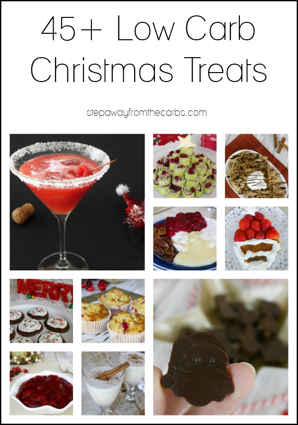 45+ Low Carb Christmas Treats! Candies, baked goods, desserts, drinks, and more!