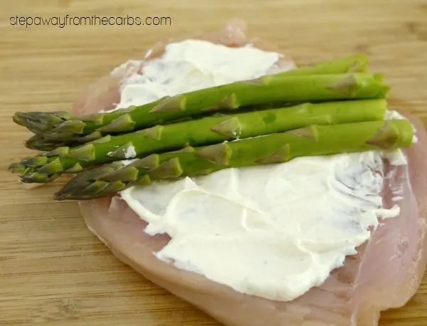Brie and Asparagus Stuffed Chicken - low carb and perfect for special occasions!