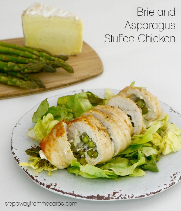 Brie and Asparagus Stuffed Chicken - low carb and perfect for special occasions!
