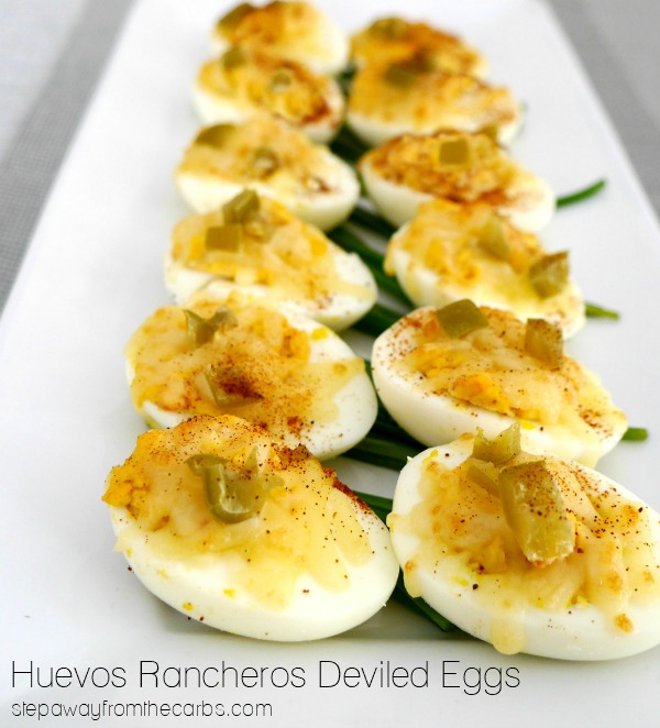 Huevos Rancheros Deviled Eggs - a low carb party food or snack!