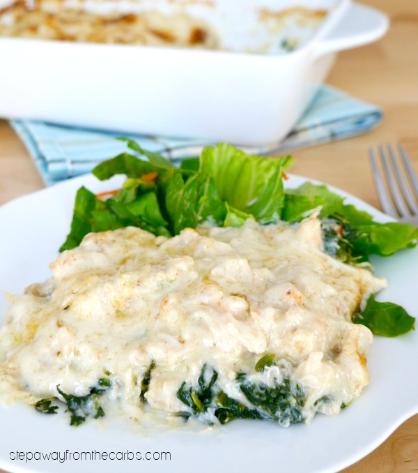 Low Carb Crab Florentine Bake - filling, comforting and delicious!