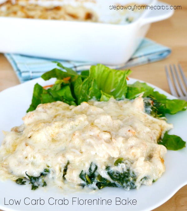 Low Carb Crab Florentine Bake - filling, comforting and delicious!