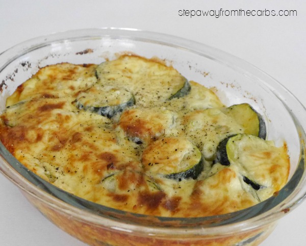 Low Carb Zucchini Bake - easy recipe that is perfect for a vegetarian side dish 