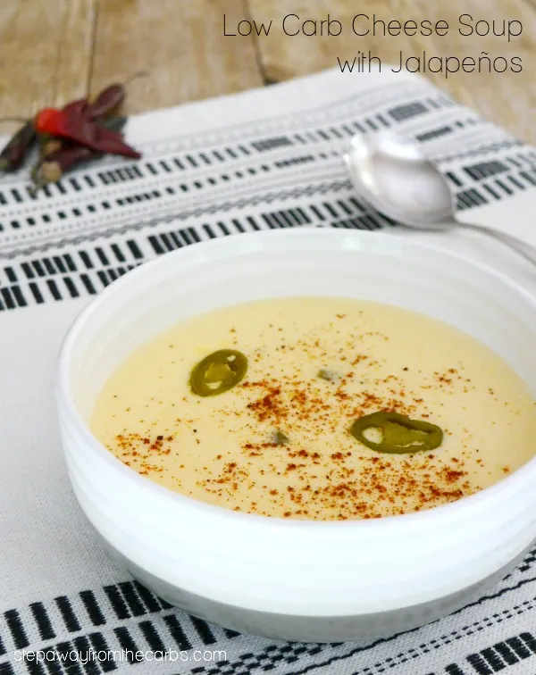 Low Carb Cheese Soup with Jalapeños