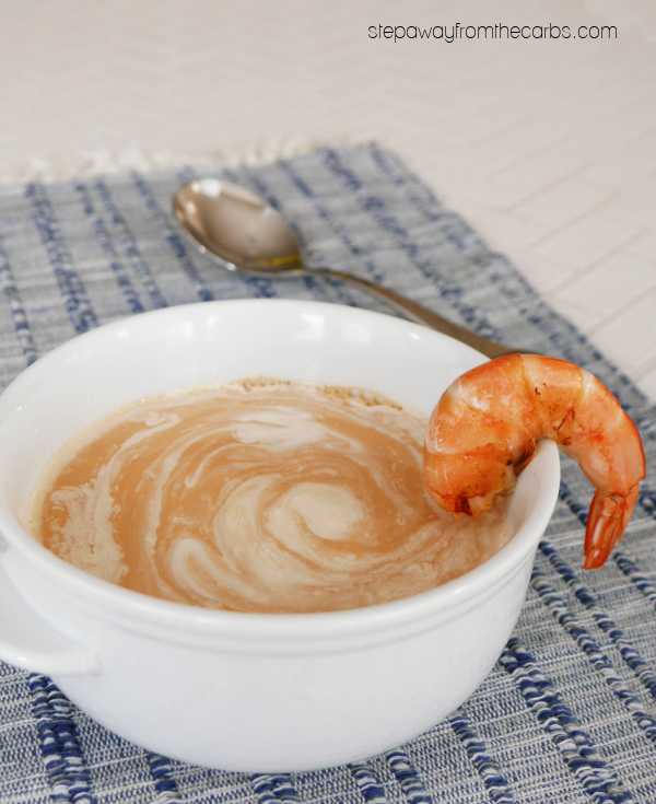 Low Carb Shrimp Bisque - an intense dish with an amazing savory flavor.