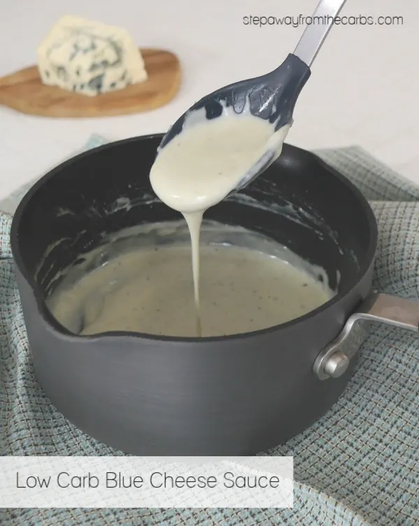 Low Carb Blue Cheese Sauce - easy two ingredient recipe. LCHF and keto friendly. Low Carb Blue Cheese Sauce - easy two ingredient recipe. LCHF and keto friendly.