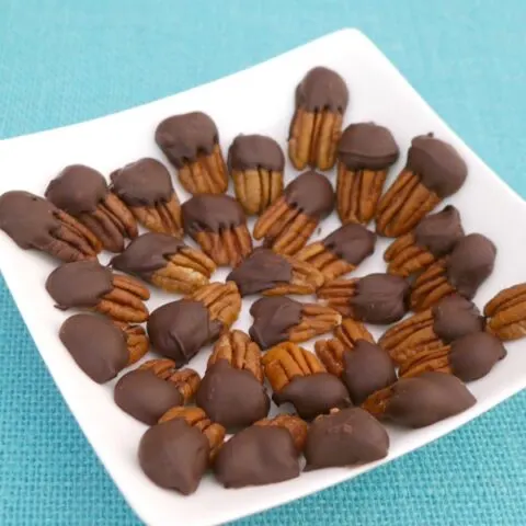 Low Carb Chocolate Dipped Pecans