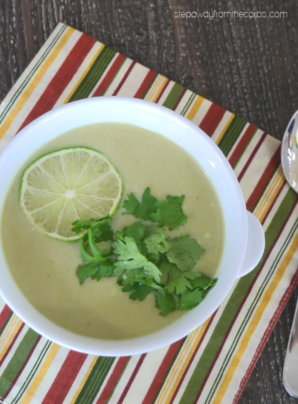 Low Carb Thai Avocado Soup - smooth, creamy, and packed full of flavor!