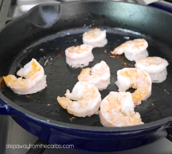 Baked Egg and Garlic Shrimp - low carb and keto brunch or lunch recipe