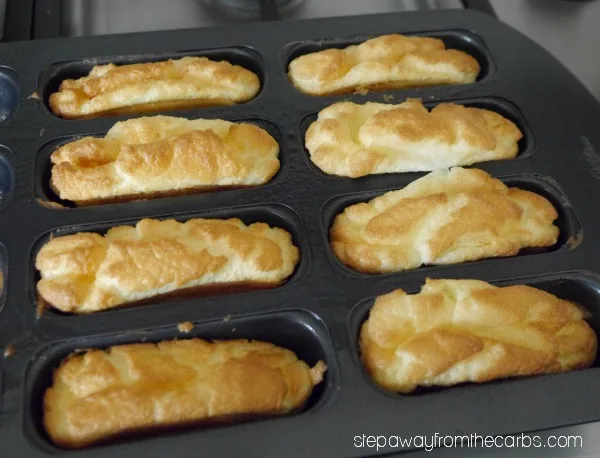 Cloud Bread Hot Dog Buns - a low carb bun perfect for the grilling season!
