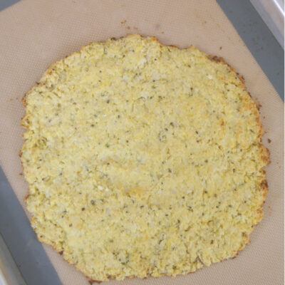 Low Carb Cauliflower Pizza Base - Step Away From The Carbs