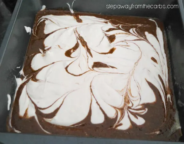 Low Carb Chocolate Cheesecake Brownies - sugar free and keto recipe