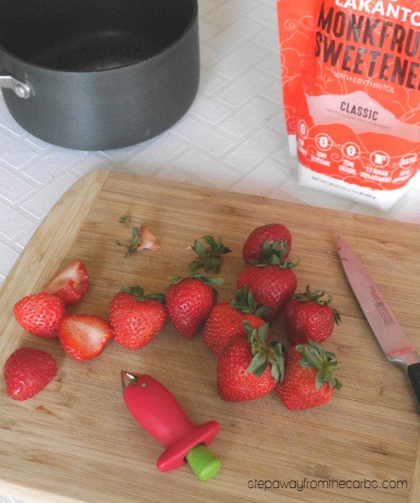 Low Carb Strawberry Sauce - a sugar free and keto recipe